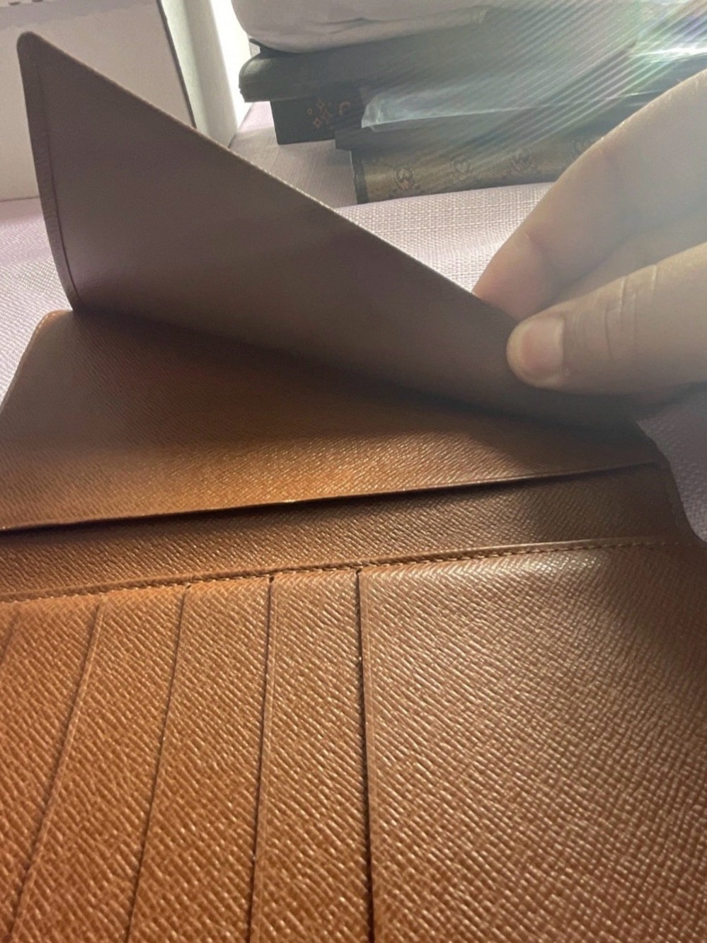 Louis Vuitton Monogram Canvas Card Holder in Brown and Gold - Picture 4 of 6